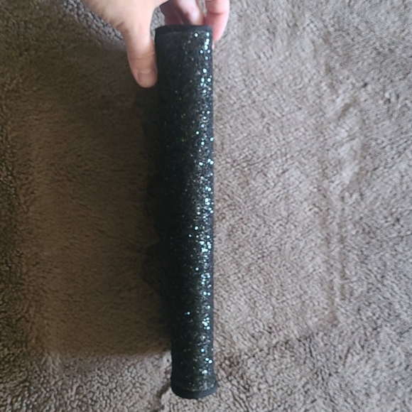 Vintage Black Sparkle Clutch Handbag - Picture 3 of 7